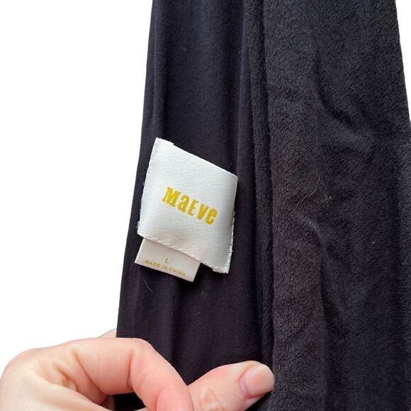 MAEVE BY ANTHROPOLOGIE Elisabel Two Tone Asymmetrical Midi Dress Size Large - Picture 3 of 6